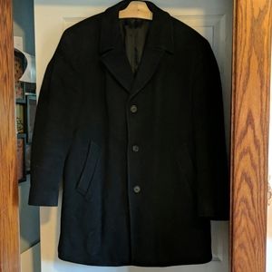 Jones NY 42R men's black pea coat peacoat